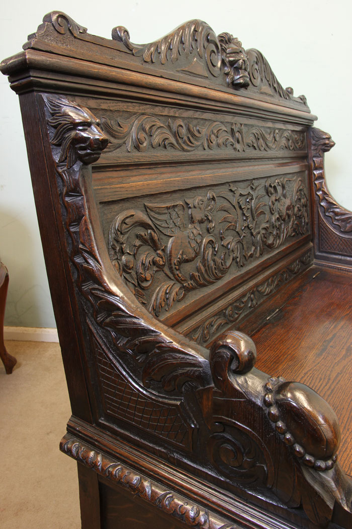 Antique Monks Bench Settle,