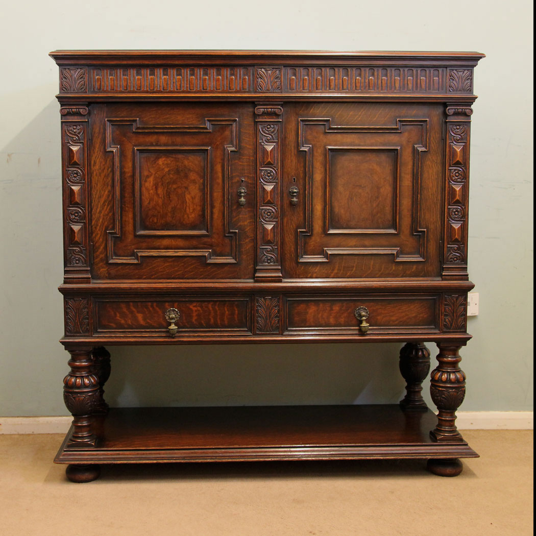 Antique Oak Cupboard, Antique Oak Sideboard Cupboard