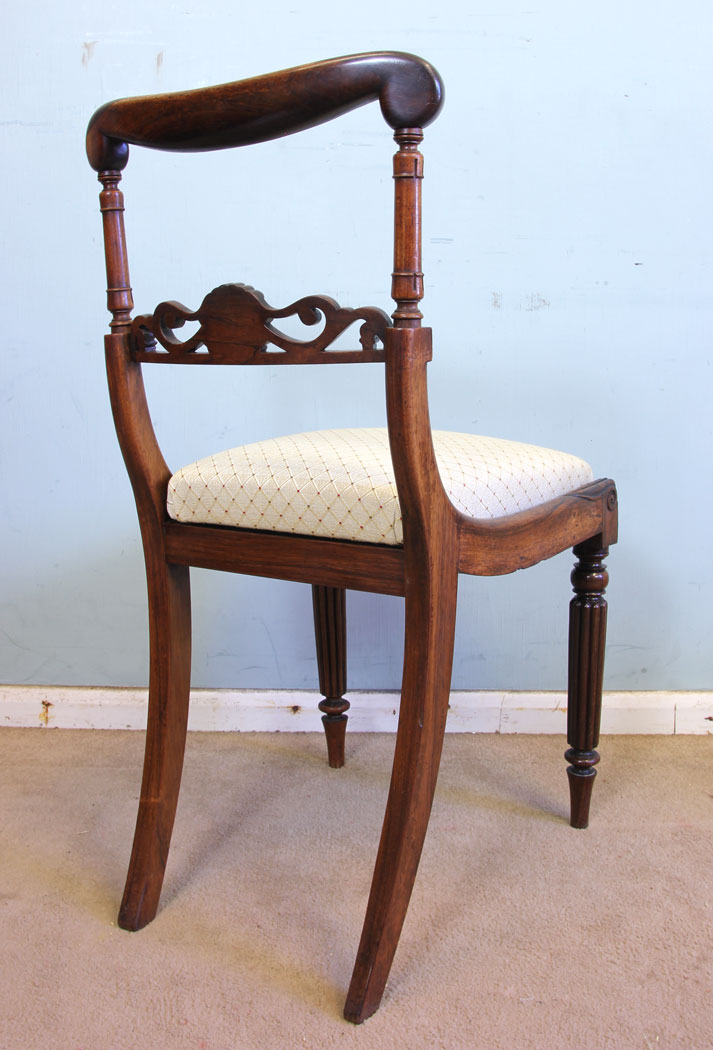 Pair Antique Regency Occasional Side Chairs,