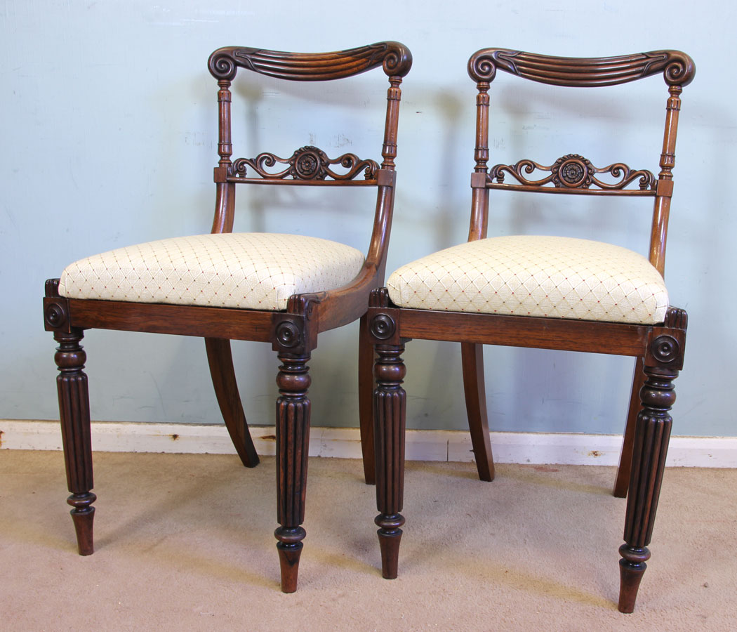 Pair Antique Side Chairs,