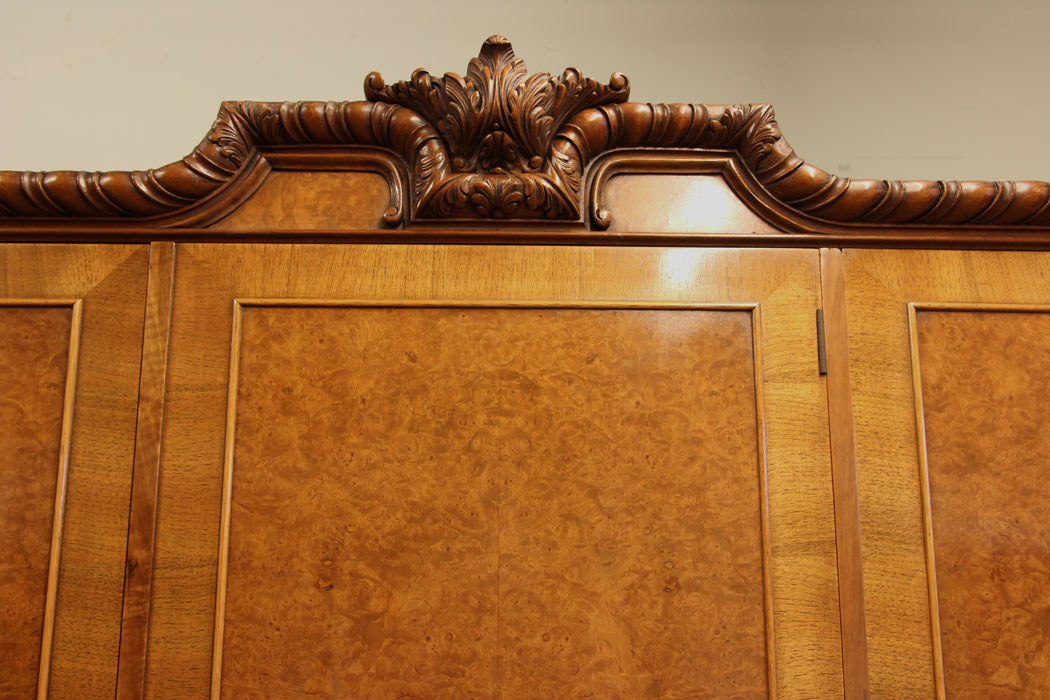 Quality Antique Burr Walnut Wardrobe.
