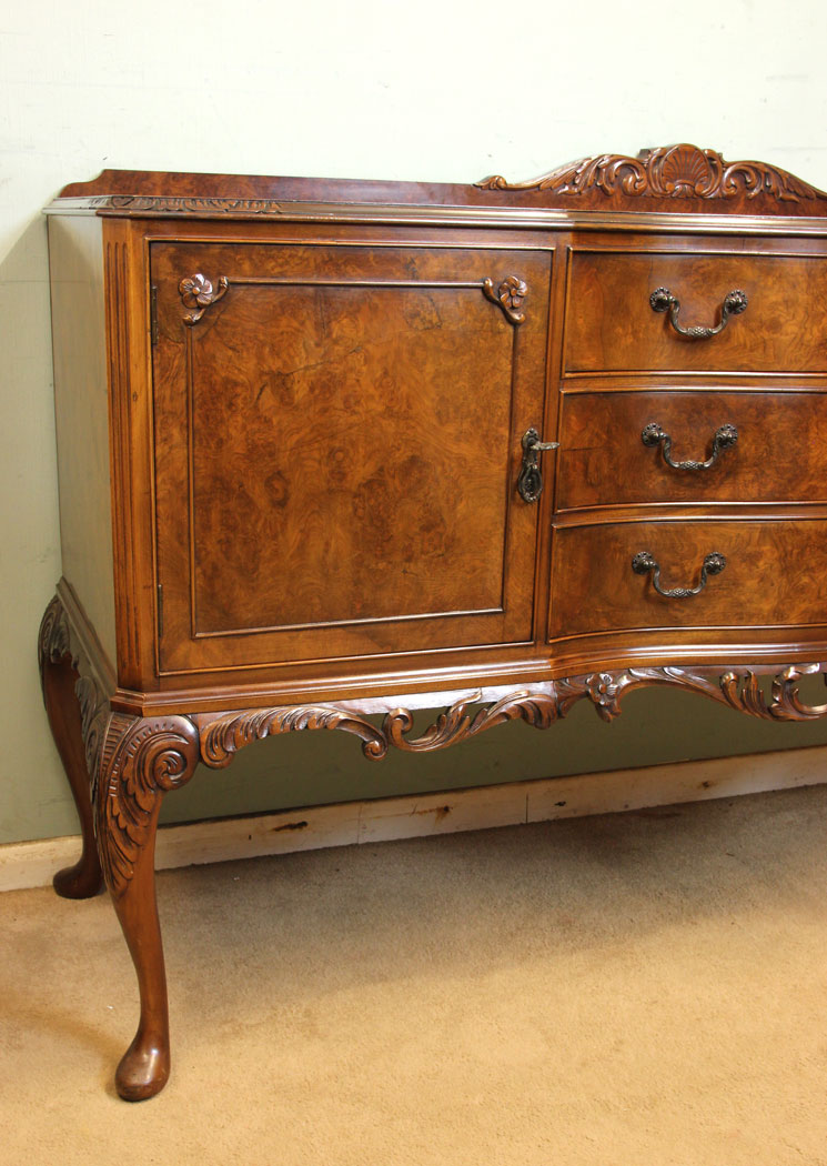 Large Queen Anne Style Sideboard,