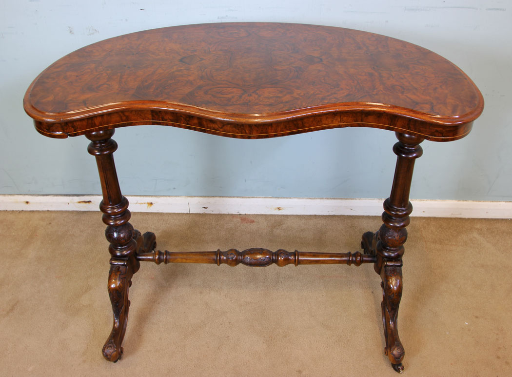 10926r12 Antique Walnut Side Sofa Table.