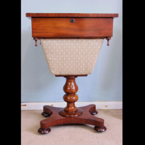 Antique Victorian Mahogany Sewing / Work Table.