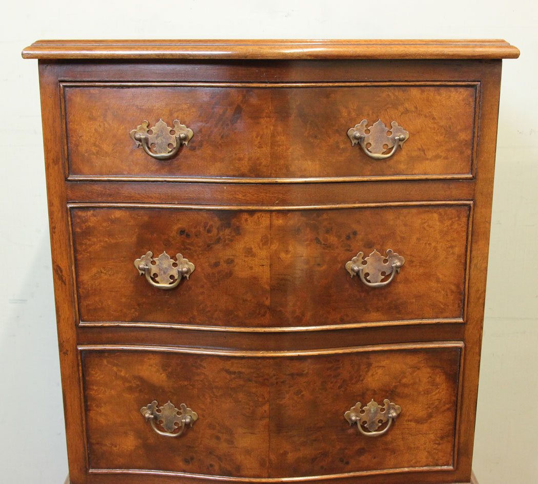 Antique Burr Walnut Chest on Chest,