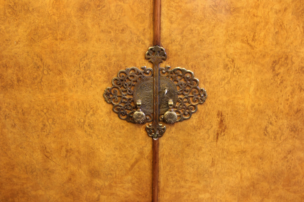 Antique Cocktail Drinks Cabinet, Burr Walnut