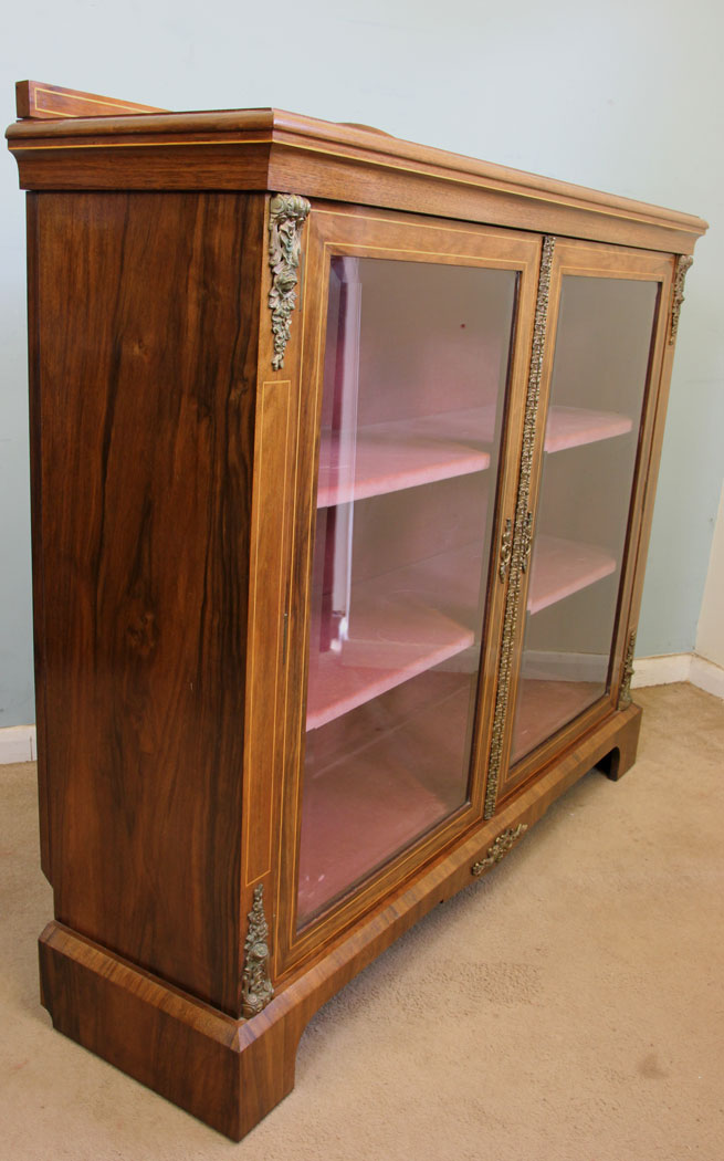 Antique Figured Walnut Cabinet,