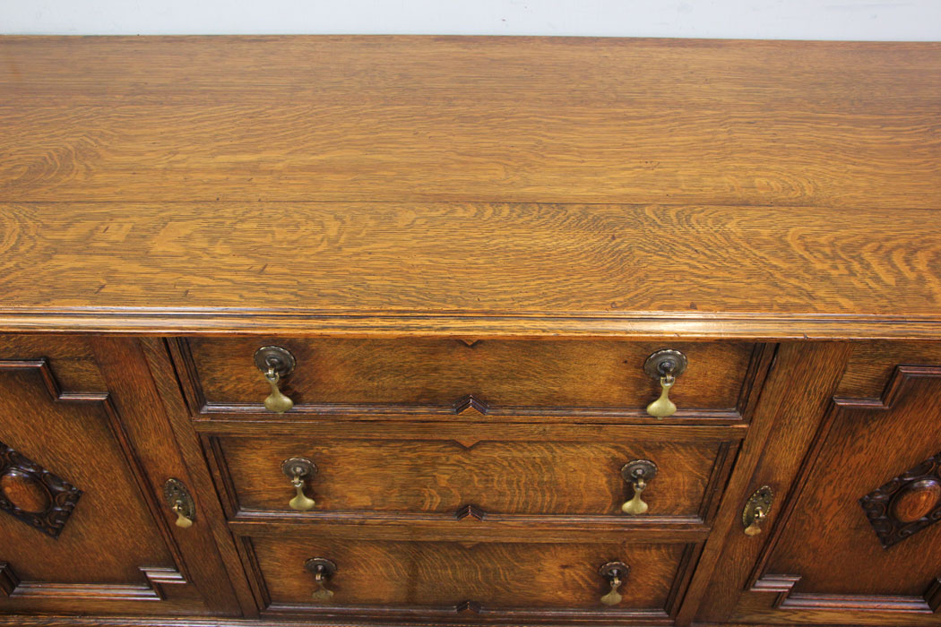 Antique Oak Sideboard Base,