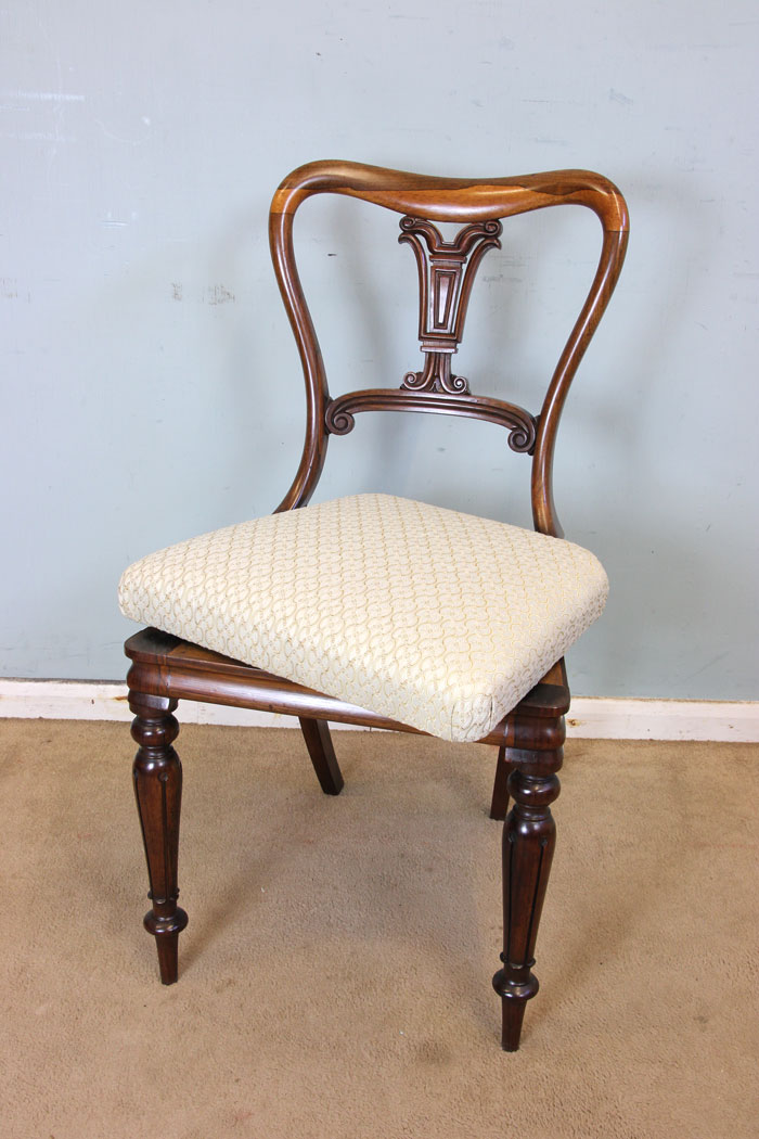 Antique Rosewood Single Dressing Table Chair.