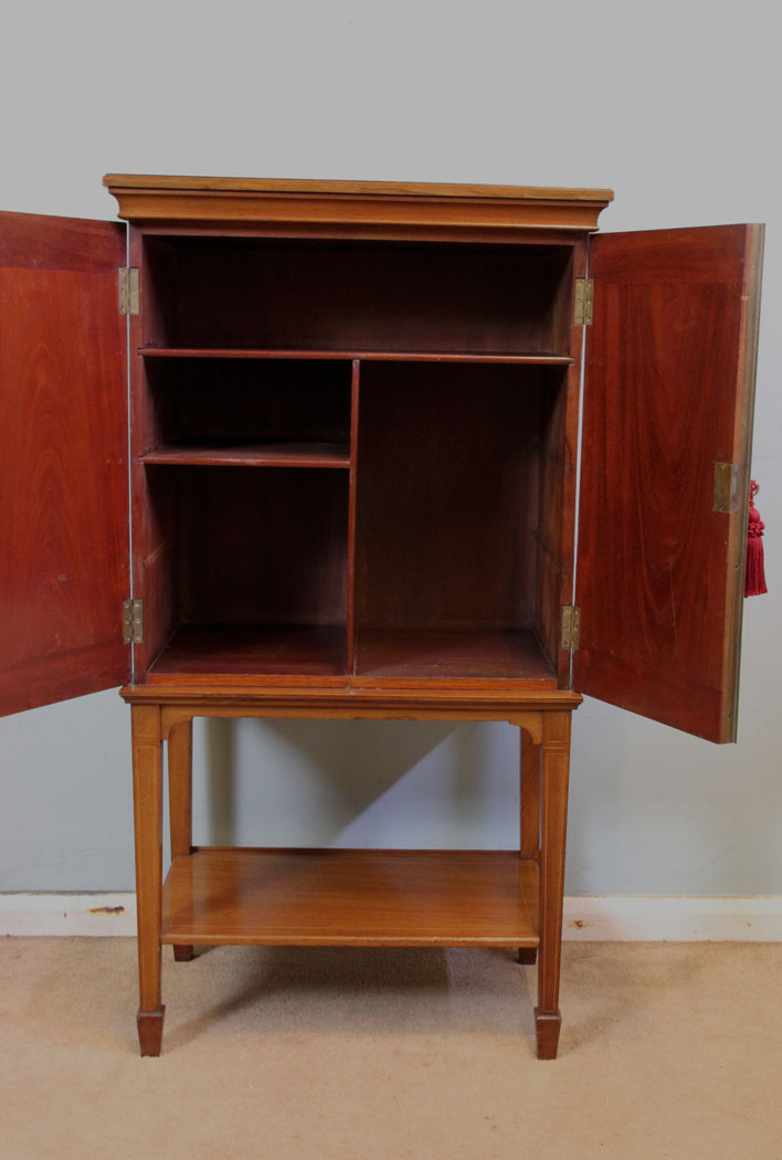 Antique Side Cabinet Cupboard .
