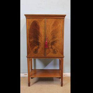 Antique Edwardian Inlaid Mahogany Side Cabinet