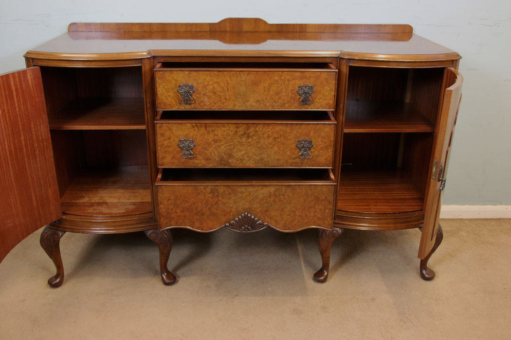 Antique Walnut Chiffonier Sideboard Server,