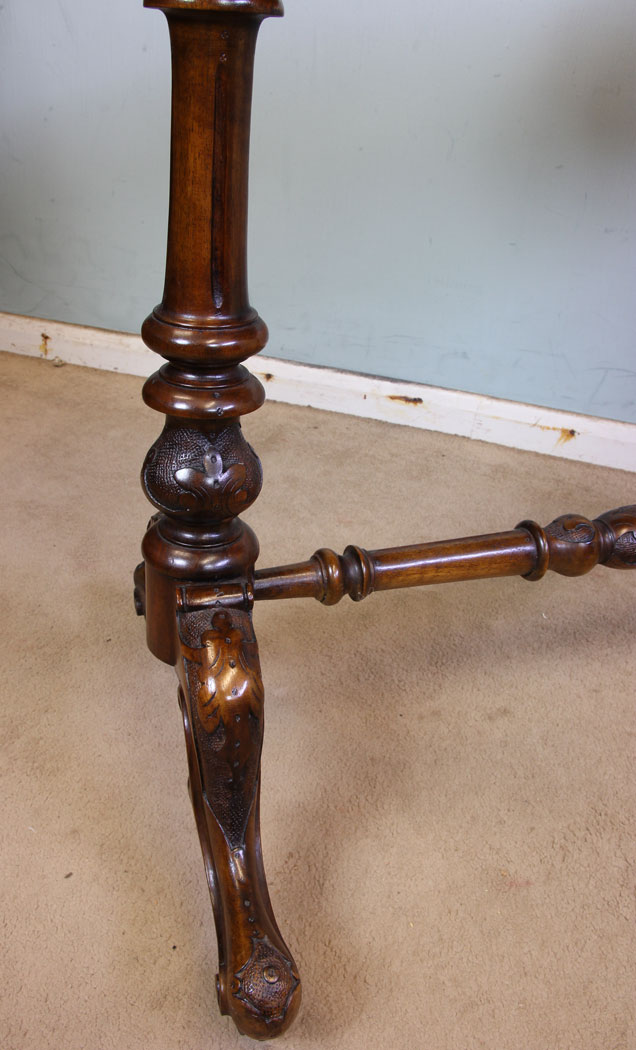 Antique Walnut Victorian Side Table.
