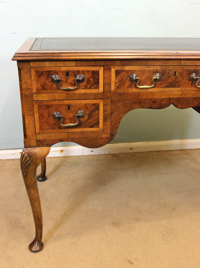 Antique Walnut Writing Table Desk,