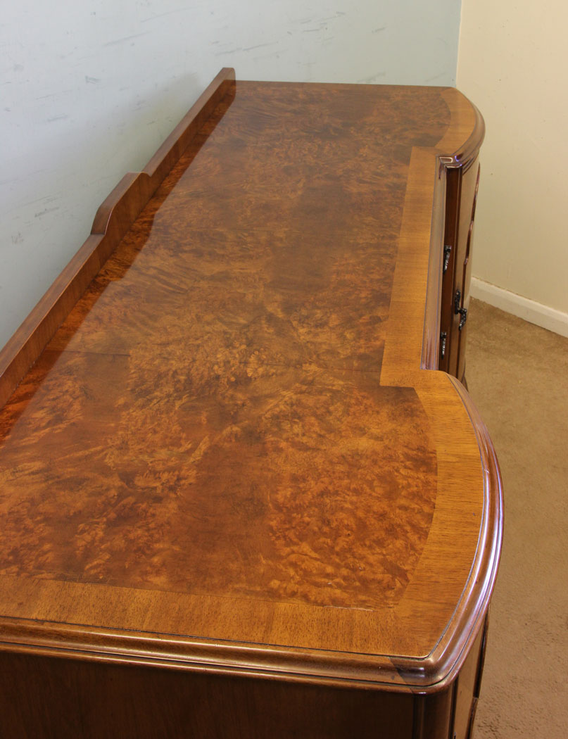 Burr Walnut Antique Sideboard,