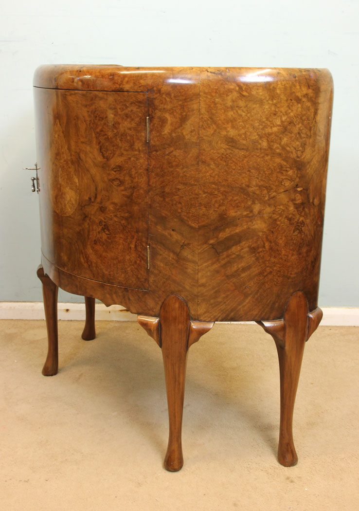 Demi Lune Antique Side Cabinet,