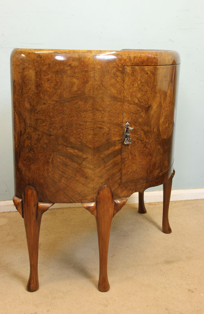 Demilune Antique Side Cabinet,