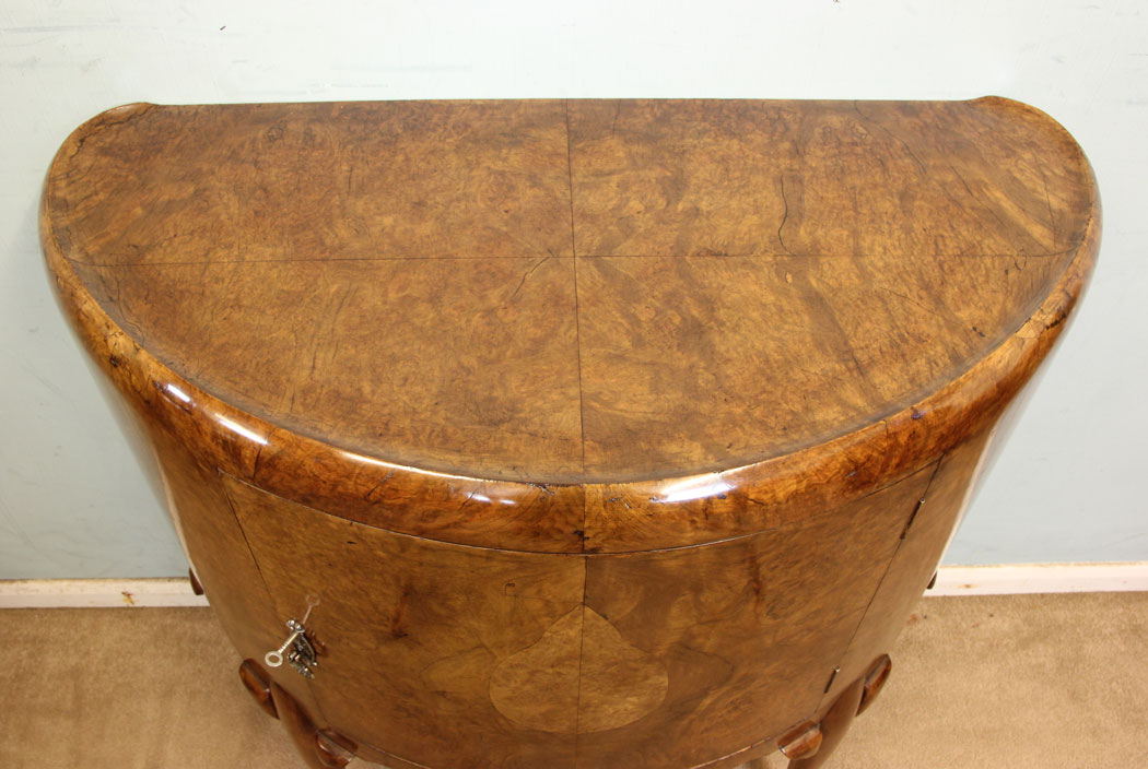 Dished Top Antique Side Cabinet,