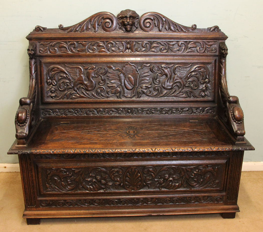 Victorian Antique Settle,