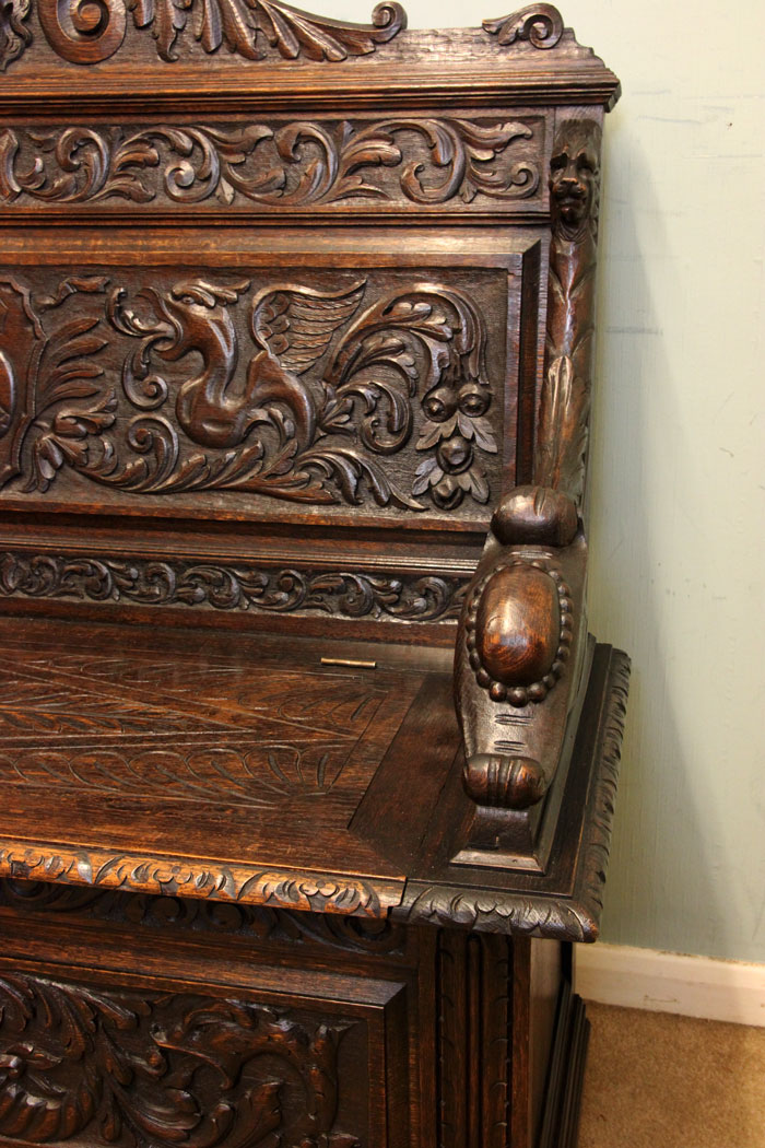Victorian Antique Settle Monks Bench,