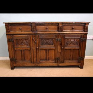 Antique Oak Sideboard Dresser Base