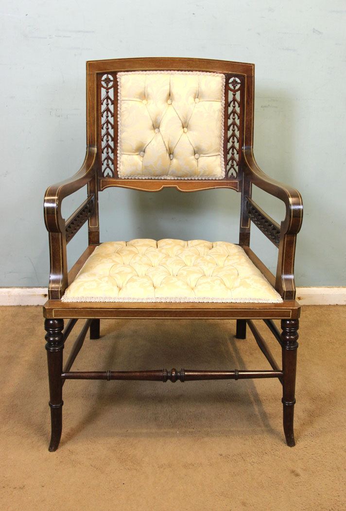 Antique Mahogany Armchair,