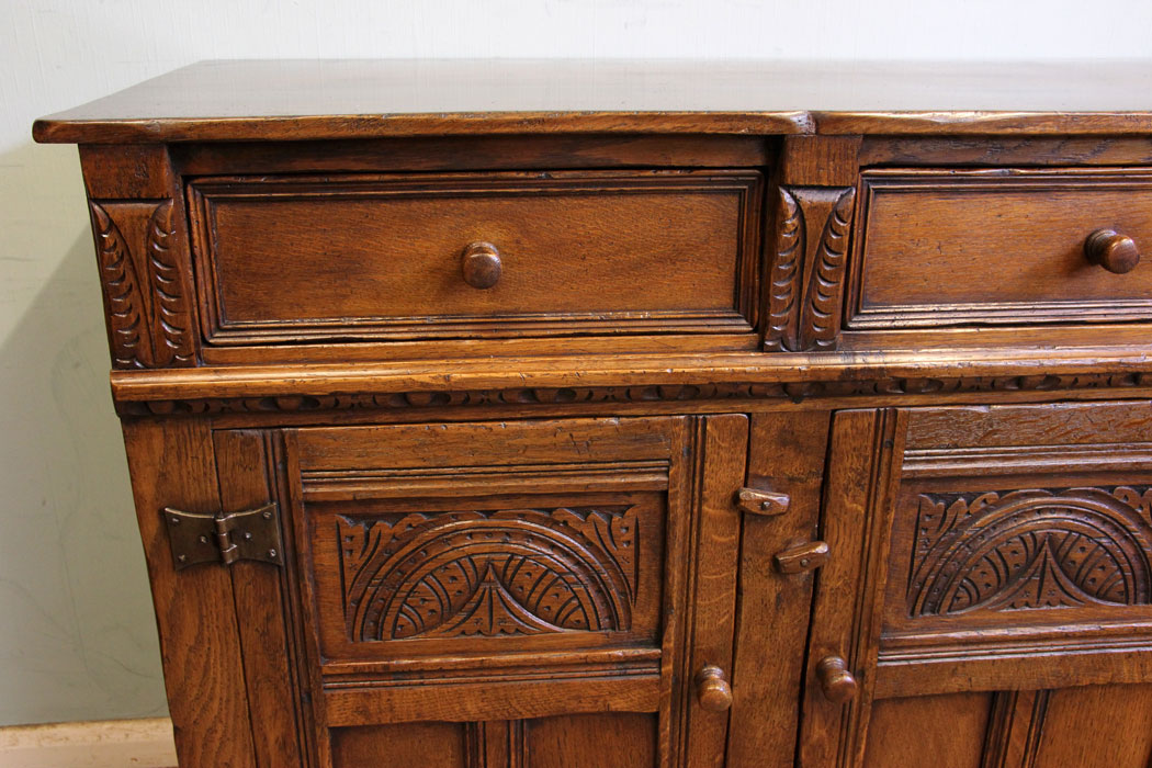 Antique Oak Sideboard Dresser Base,