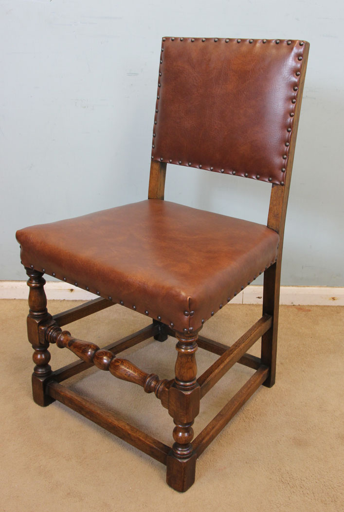 Antique Set Oak Country Chairs,