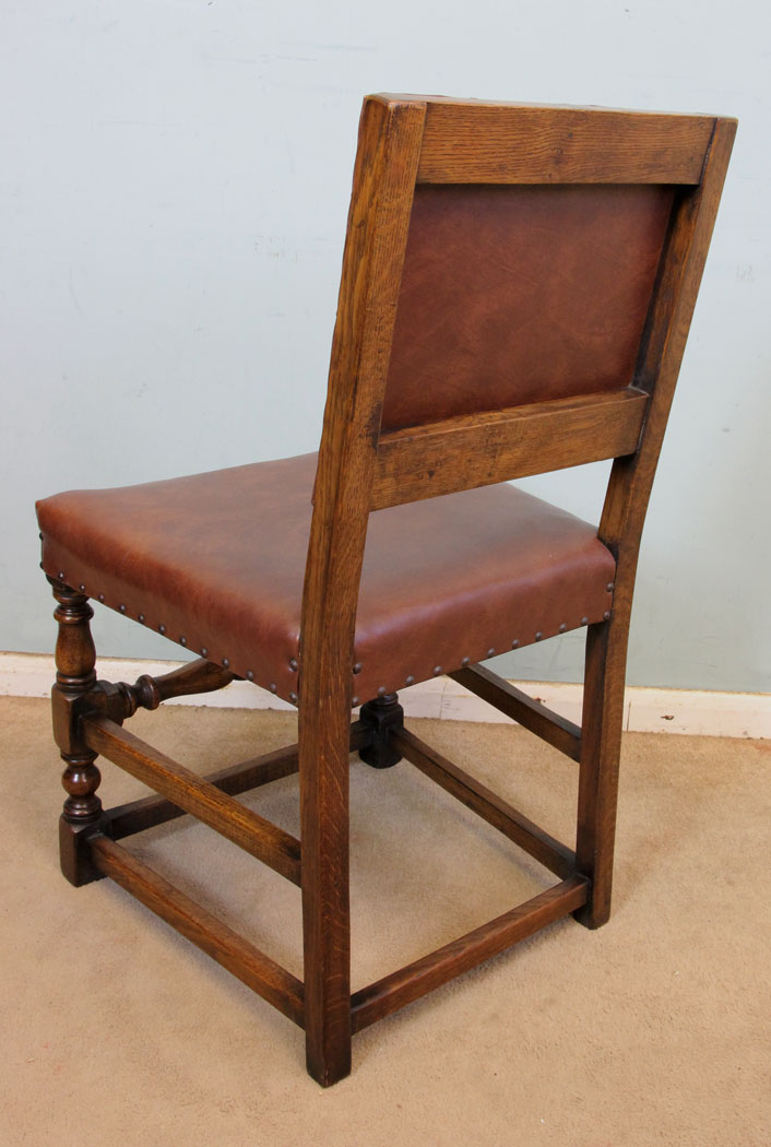 Set Oak Country Chairs,