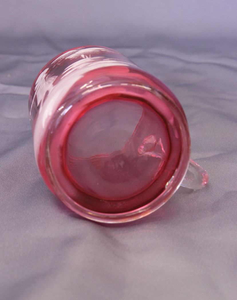 10958r7 Antique Cranberry Glass Tumbler, Antique Cranberry Glass Tumbler,