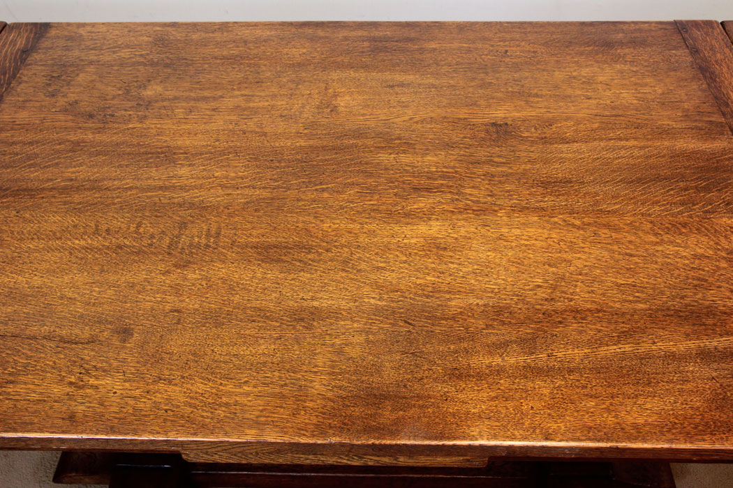 10967r11 Antique Drawleaf Refectory Table,