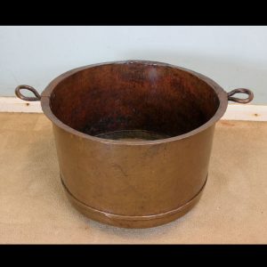 Antique Large Copper Log Bin