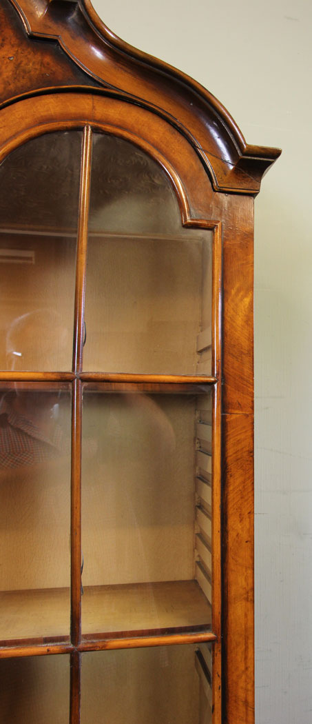 10979r17 Antique Burr Walnut Bureau Bookcase Antique Burr Walnut Bureau Bookcase