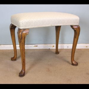 Antique Walnut Stool / Dressing Table Stool