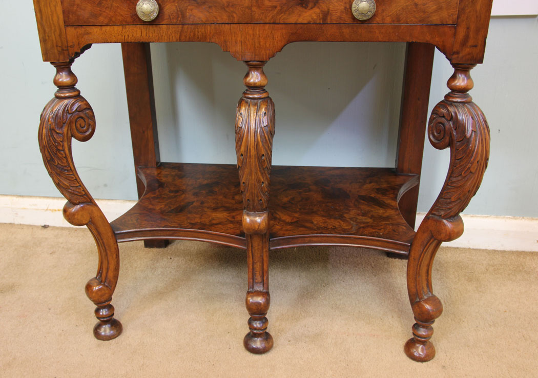 10987r6 Antique Walnut Side Cabinet, Antique Figured Walnut Side Cabinet, Drinks Cabinet