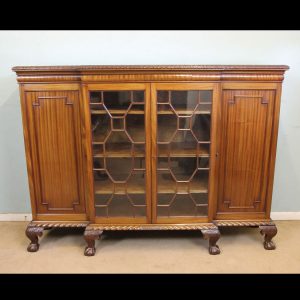 Antique Mahogany Breakfront Bookcase