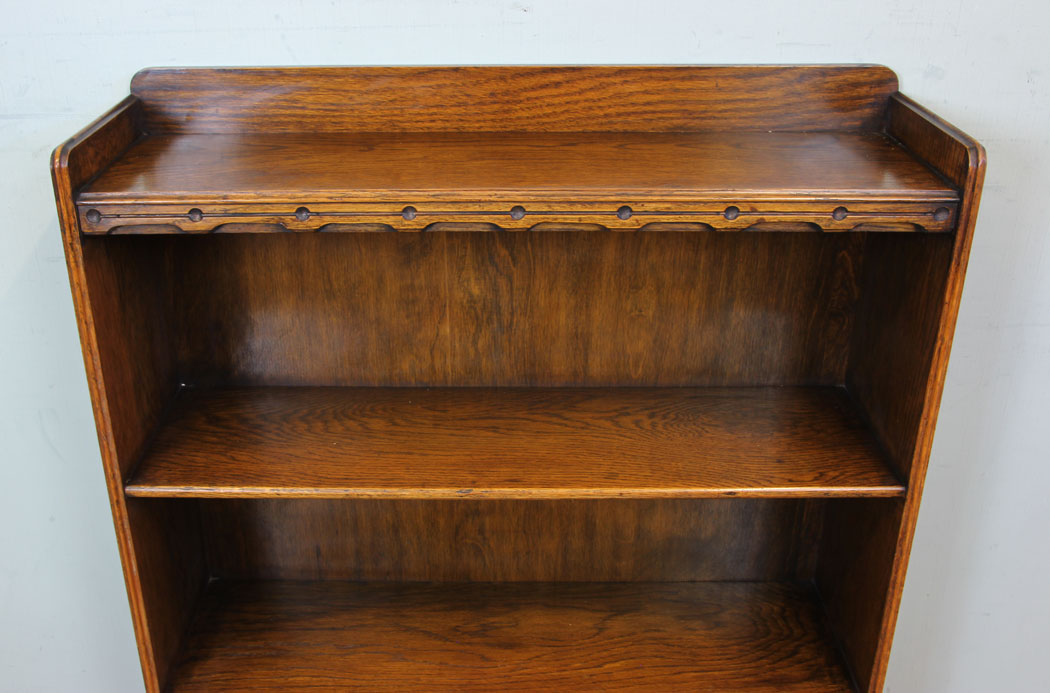 10995r4 Antique Open Bookcase, London, Antique Oak Open Bookcase Shelves