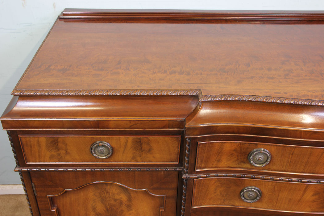 10997r7 Quality Antique Mahogany Sideboard, Diningroom Furniture, Antique Mahogany Breakfront Sideboard