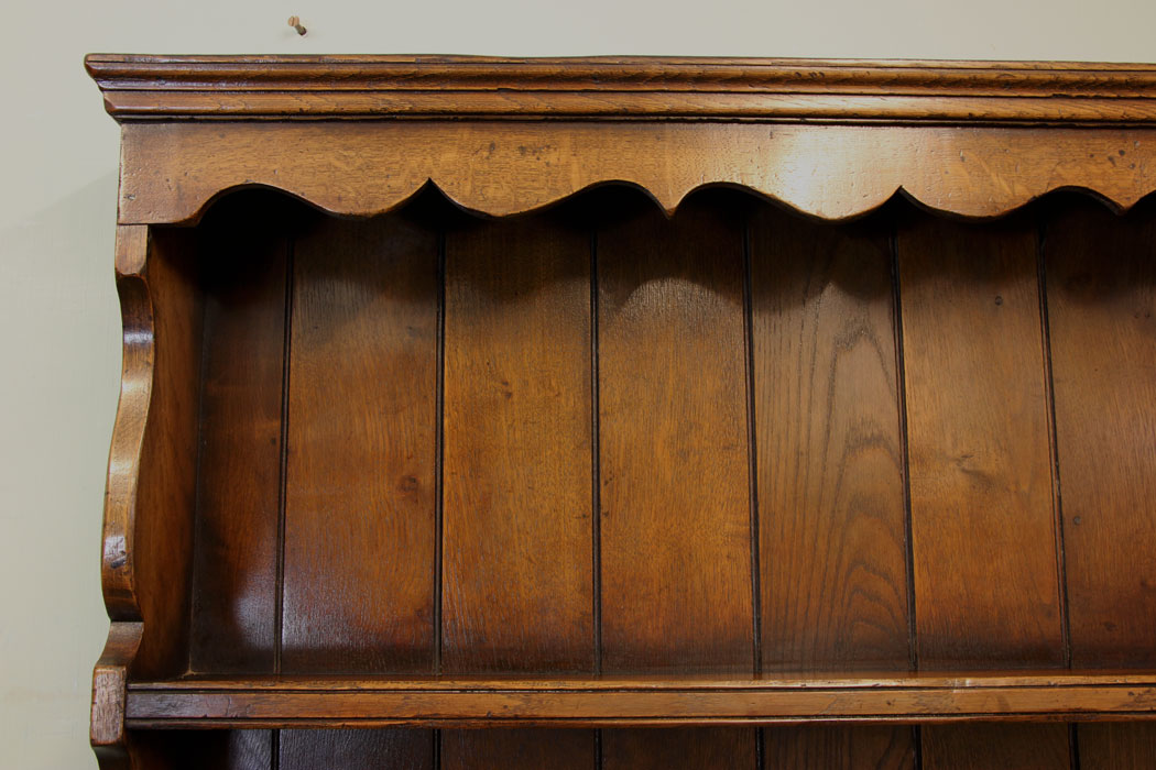 11005r6 Antique Oak Plate Shelves, Antique Oak Hanging Plate Rack
