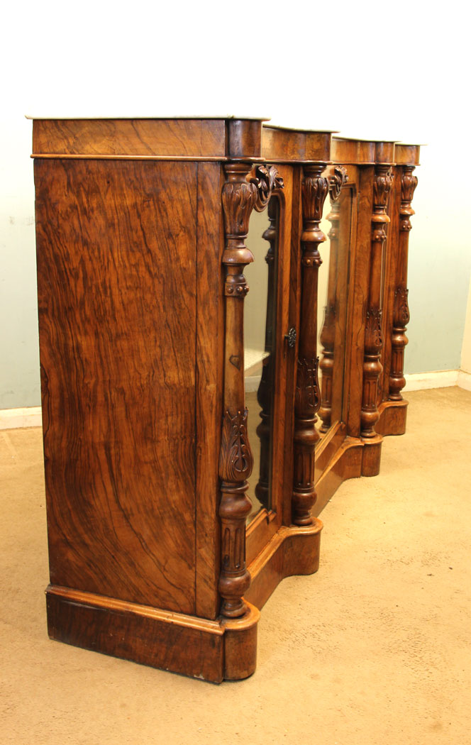 11012r5 Antique Victorian Cocktail Drinks Cabinet Antique Victorian Burr Walnut Credenza Sideboard