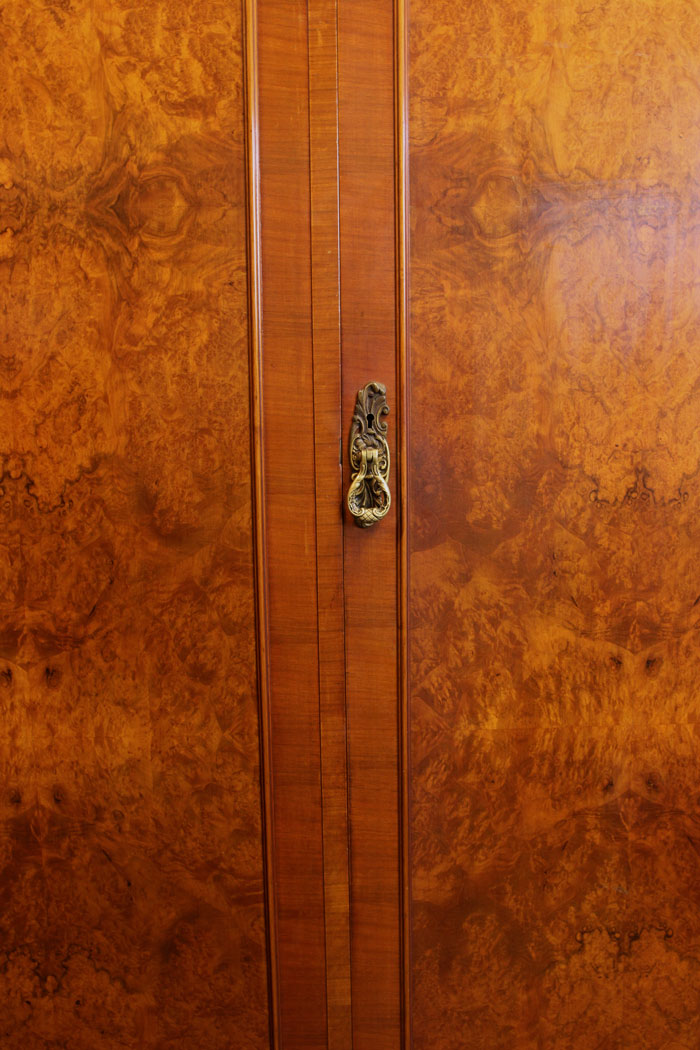 11053r13 Quality Burr Walnut Double Wardrobe