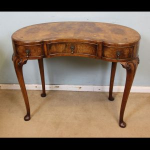 Antique Shaped Burr Walnut Side Table