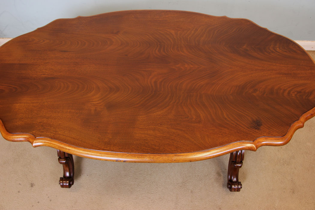 11067r8 Antique Mahogany Coffee Table, Antique Mahogany Coffee Table
