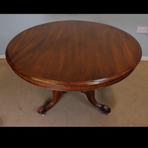 Antique Mahogany Pedestal Dining Table