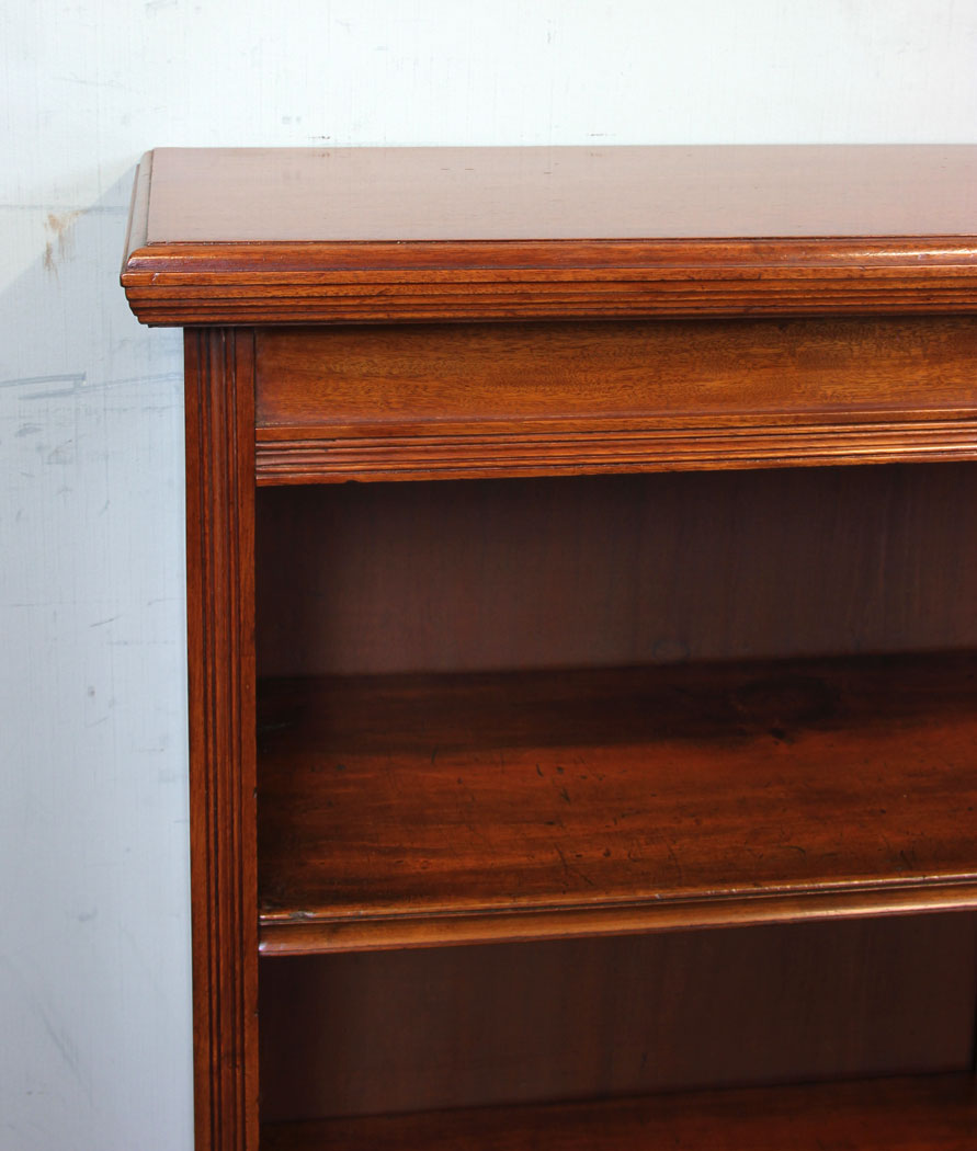 11075r10 Antique Mahogany Bookcase, Antique Open Bookcase