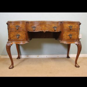 Burr Walnut serpentine Shaped Dressing / Side Table