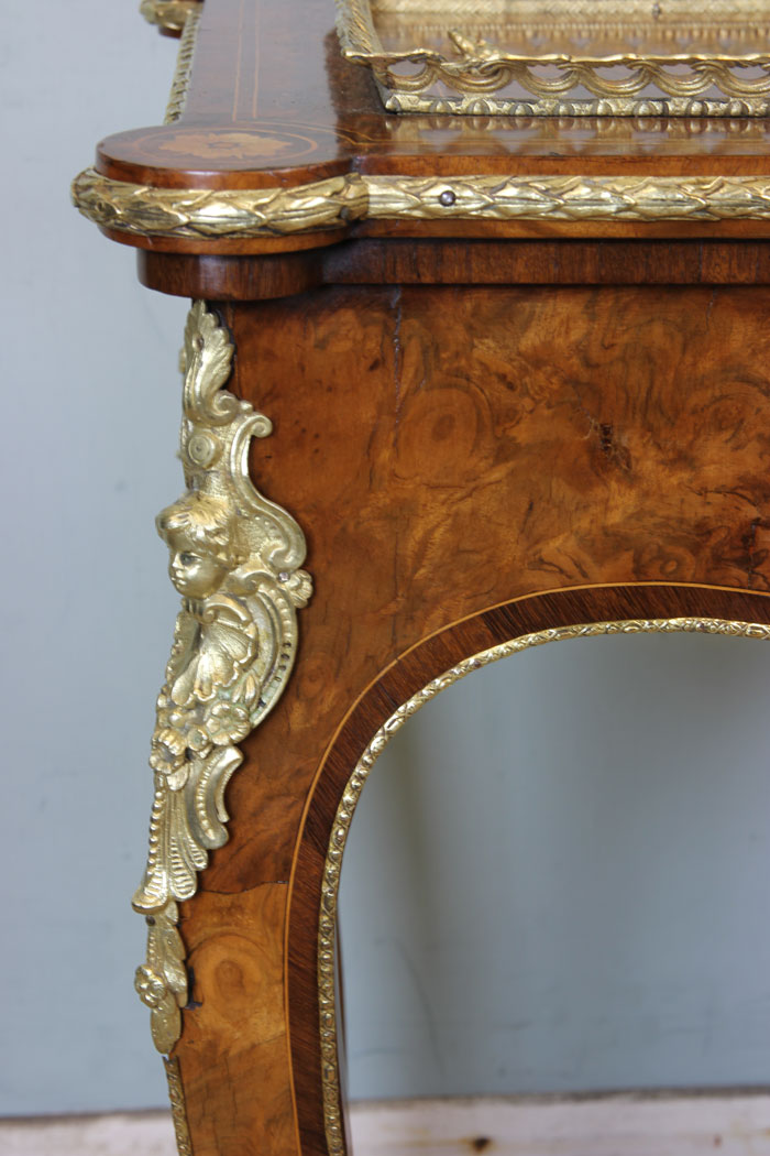 Antique Jardiniere Planter with ormolu cherub mounts, Antique Victorian Burr Walnut Jardiniere / Planter