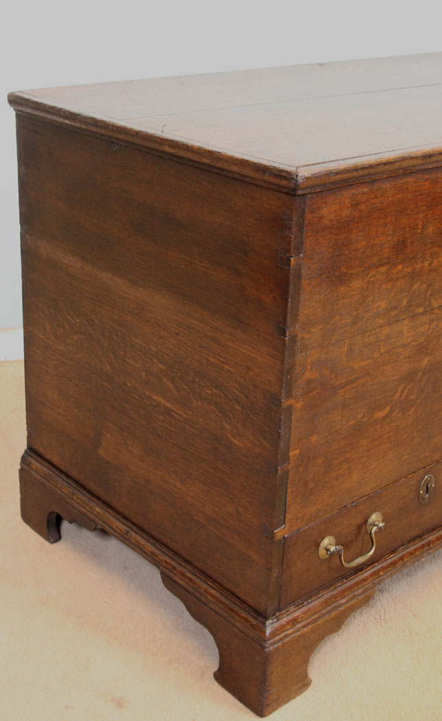 Antique Oak Blanket Chest, Antique 19th Century Oak Mule Chest,