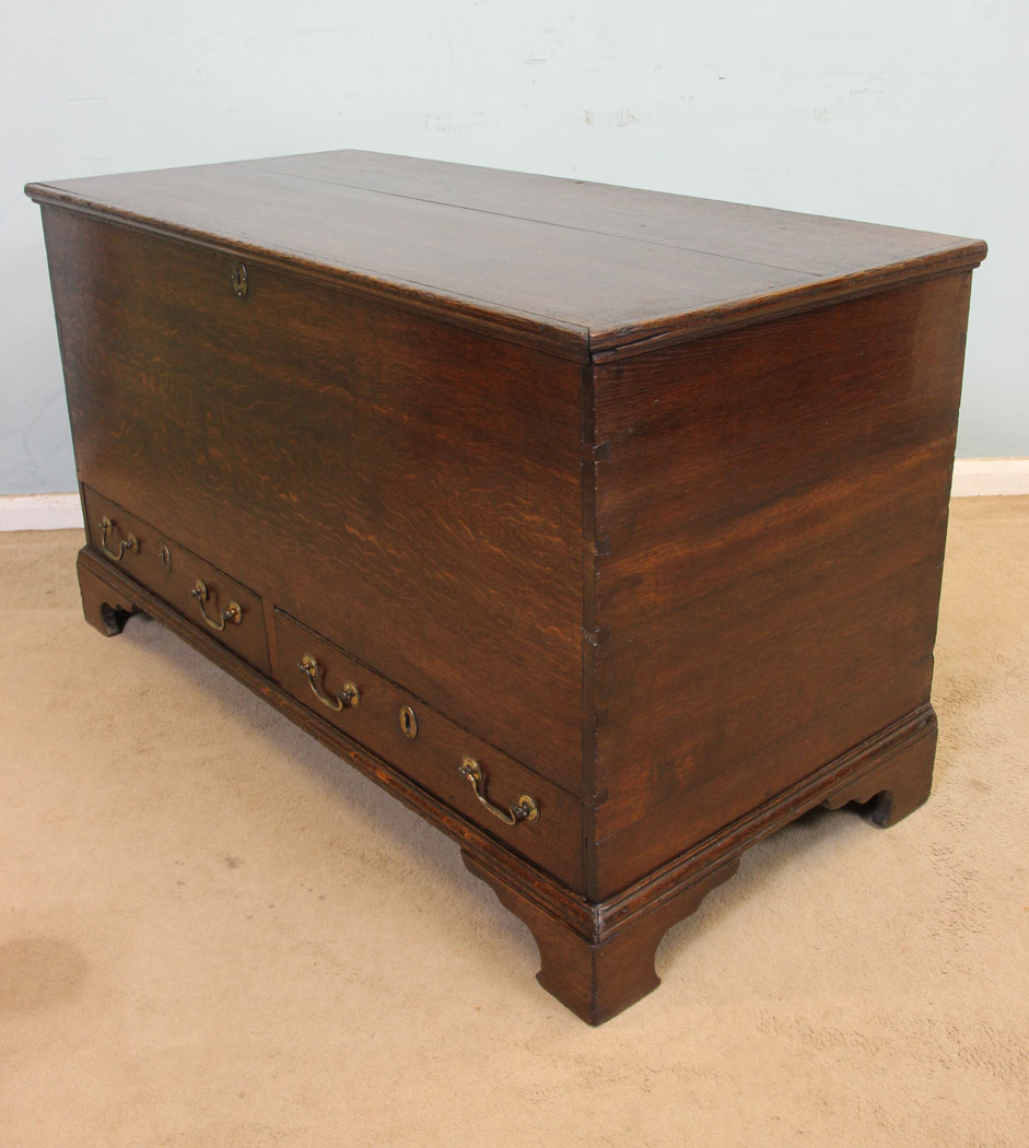 Antique Oak Mule Chest, (2) Antique 19th Century Oak Mule Chest,