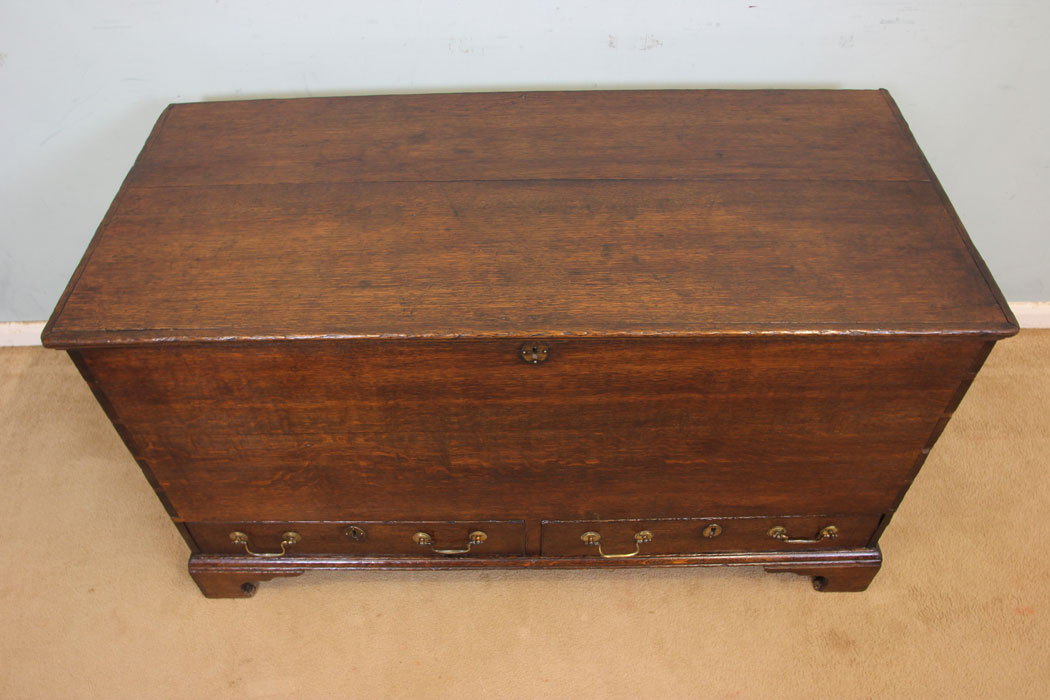 Antique Oak Mule Chest, (5) Antique 19th Century Oak Mule Chest,